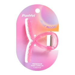 Piranha Para Cabelo Média De Plástico Loop Rosa Leitoso Jelly Moon Panvel
