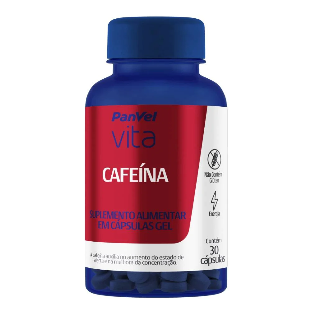 Suplemento Alimentar Cafeína Panvel Vita 30 Cápsulas Em Gel