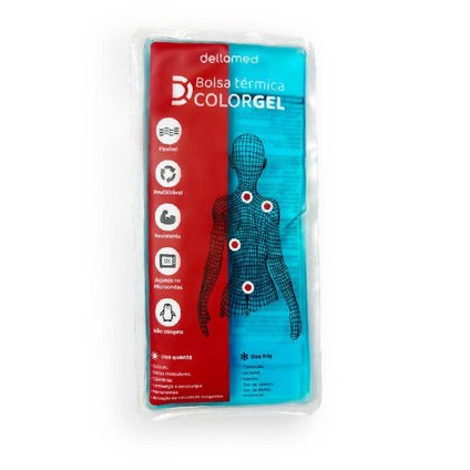 BOLSA TÉRMICA COLORGEL 2 EM 1 DELLAMED - TAMANHO M