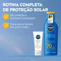 KIT NIVEA SUN PROTETOR SOLAR CORPORAL FPS70 200ML + FACIAL FPS70 40ML