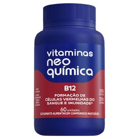 VITAMINA B12 NEO QUÍMICA 60 COMPRIMIDOS MASTIGÁVEIS