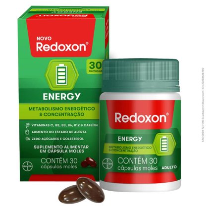 SUPLEMENTO ALIMENTAR REDOXON ENERGY 30 CÁPSULAS