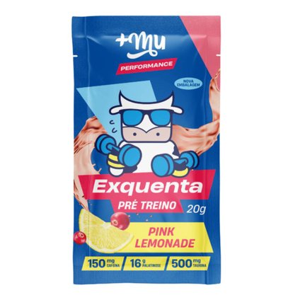 PRÉ TREINO MU EXQUENTA PINK LEMONADE 20G