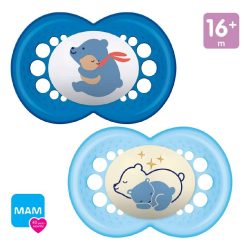 Chupeta Mam Original Daynight 16+ Meses Azul 2 Unidades