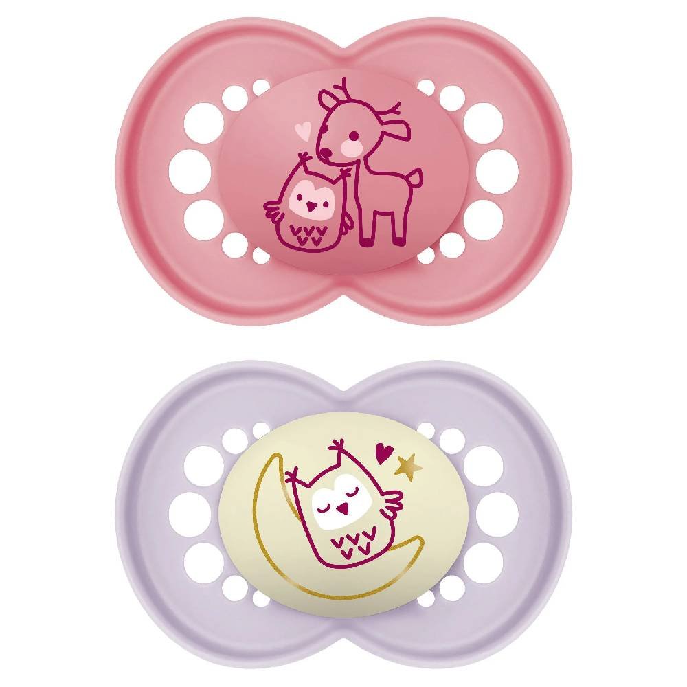 Chupeta Mam Original Day&night 16+ Meses Rosa 2 Unidades