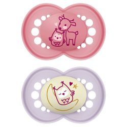 Chupeta Mam Original Daynight 16+ Meses Rosa 2 Unidades