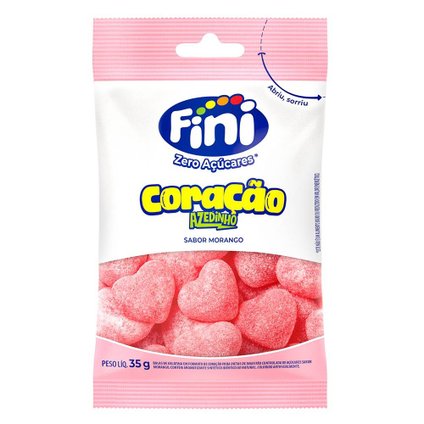 BALA FINI ZERO AÇÚCAR CORAÇÃO AZEDINHO 35G