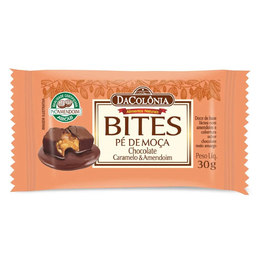 Pé De Moça Dacolônia Bites Com Chocolate 30g