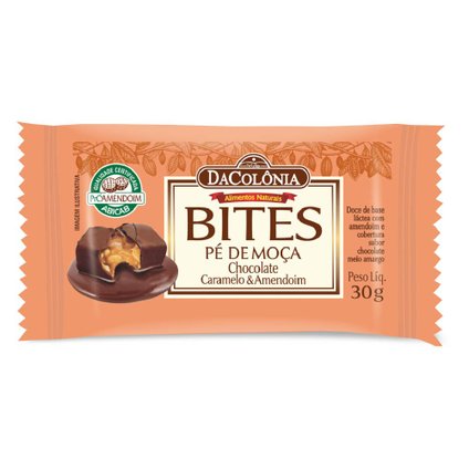 PÉ DE MOÇA DACOLÔNIA BITES COM CHOCOLATE 30G