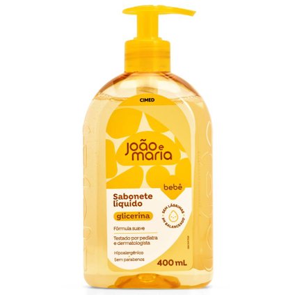 SABONETE LÍQUIDO JOÃO E MARIA GLICERINA 400ML