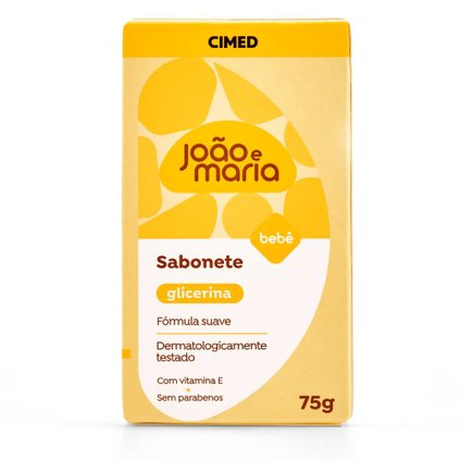 SABONETE EM BARRA PARA BEBÊ JOÃO E MARIA GLICERINA 75G