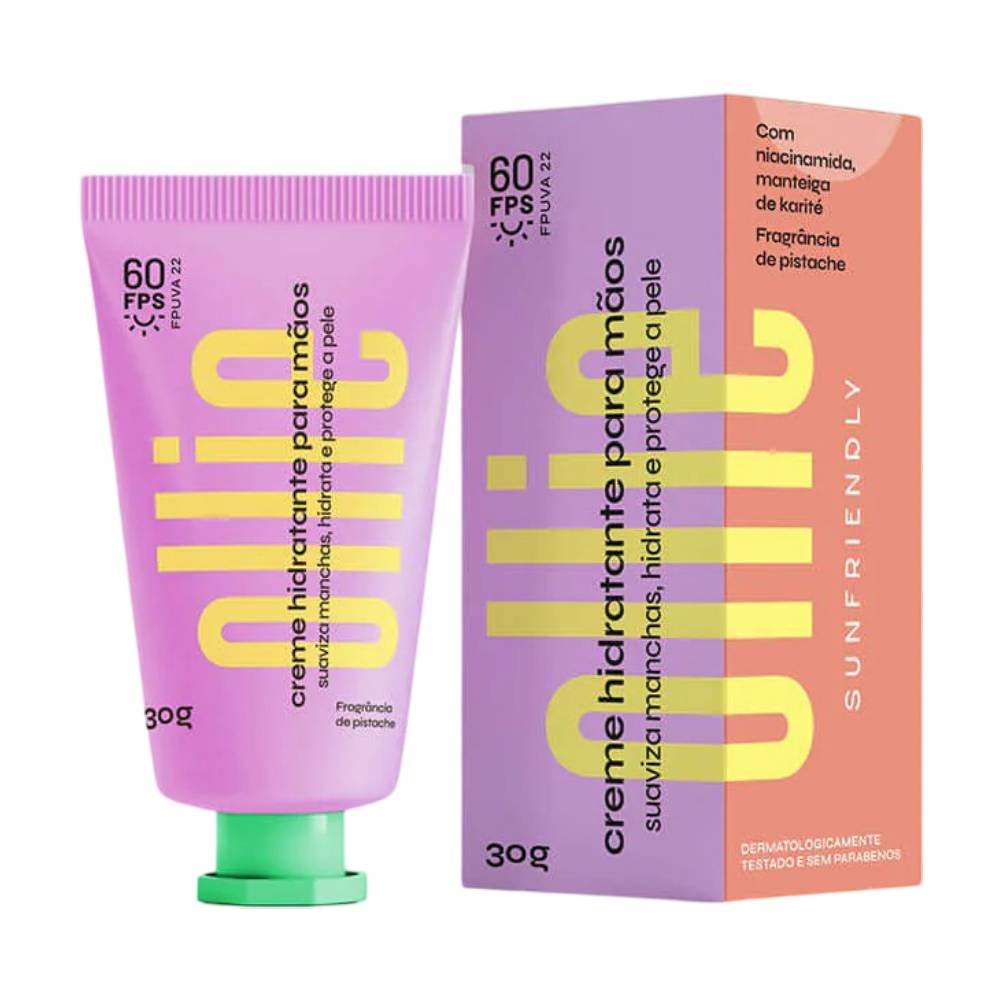 Creme Hidratante Para Mãos Ollie Fps 60 Fpuva 22 30g