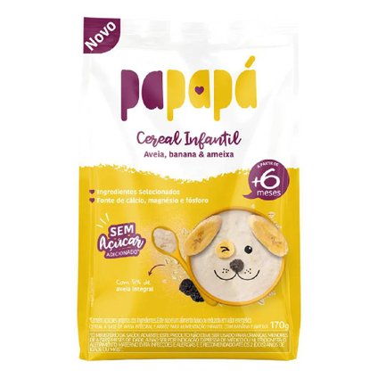 CEREAL INFANTIL PAPAPÁ AVEIA, BANANA E AMEIXA 170G