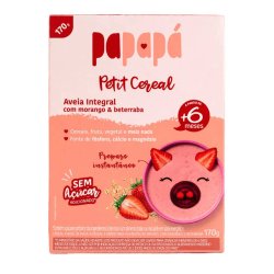 Cereal Infantil Papapá Aveia, Morango E Beterraba 170g