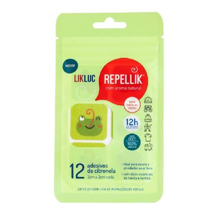 ADESIVOS DE CITRONELA LIKLUC REPELLIK 12 UNIDADES