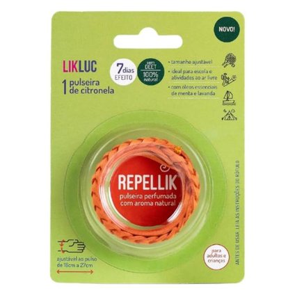 PULSEIRA DE CITRONELA LIKLUC REPELLIK 1 UNIDADE