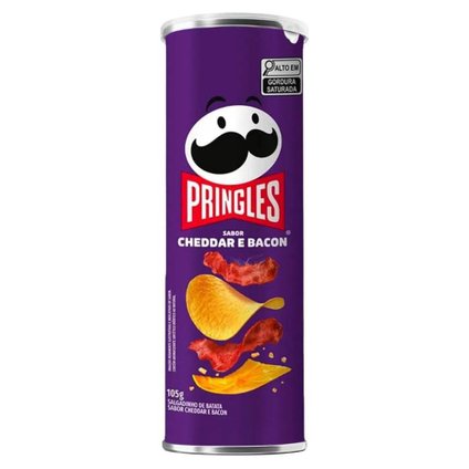 BATATA PRINGLES CHEDDAR E BACON 105G
