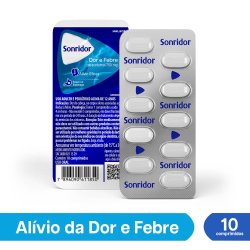 Sonridor Dor E Febre Paracetamol 750mg 10 Comprimidos