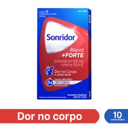 Sonridor Rapid Forte Paracetamol 500mg + Cafeína 65mg 10 Comprimidos