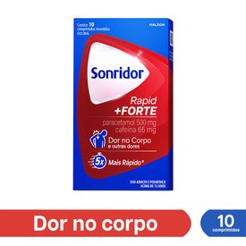 SONRIDOR RAPID FORTE PARACETAMOL 500MG  + CAFEÍNA 65MG 10 COMPRIMIDOS