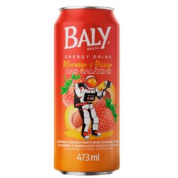 Energético Baly Morango E Pêssego 473ml