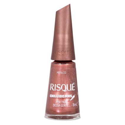 ESMALTE RISQUÉ & CHILLI BEANS POR TRÁS DESSA LENTE 8ML