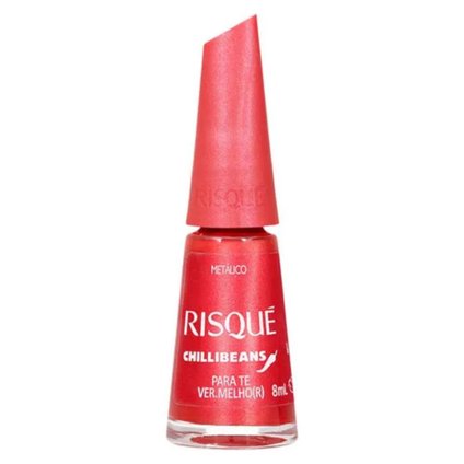 ESMALTE RISQUÉ & CHILLI BEANS PARA TE VERMELHOR 8ML