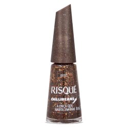 Esmalte Marrom Risqué Chilli Beans A Onça Que Habita Em Mim Efeito 8ml