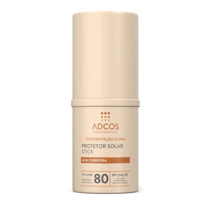 PROTETOR SOLAR FACIAL ADCOS TONALIZANTE BASE STICK BRONZE FPS80 17G
