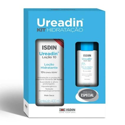 KIT ISDIN UREADIN LOÇÃO HIDRATANTE 400ML + GEL DE BANHO 100ML