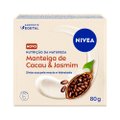 SABONETE CORPORAL VEGETAL EM BARRA NIVEA NUTRIÇÃO DA NATUREZA MANTEIGA DE CACAU E JASMIM 80G
