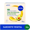 SABONETE CORPORAL VEGETAL EM BARRA NIVEA NUTRIÇÃO DA NATUREZA ÓLEO DE ABACATE E CAMOMILA 80G