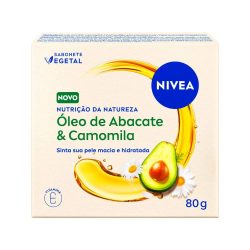 Sabonete Corporal Vegetal Em Barra Nivea Nutrição Da Natureza Óleo De Abacate E Camomila 80g