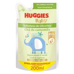 Sabonete Líquido Infantil Huggies Camomila Refil 200ml