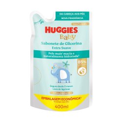 Sabonete Líquido Infantil Huggies Extra Suave Refil 400ml