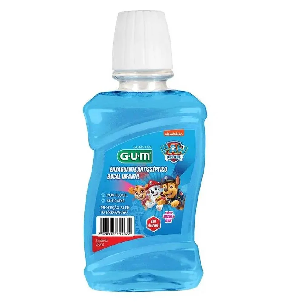 Enxaguatório Bucal Infantil Gum Patrulha Canina 250ml