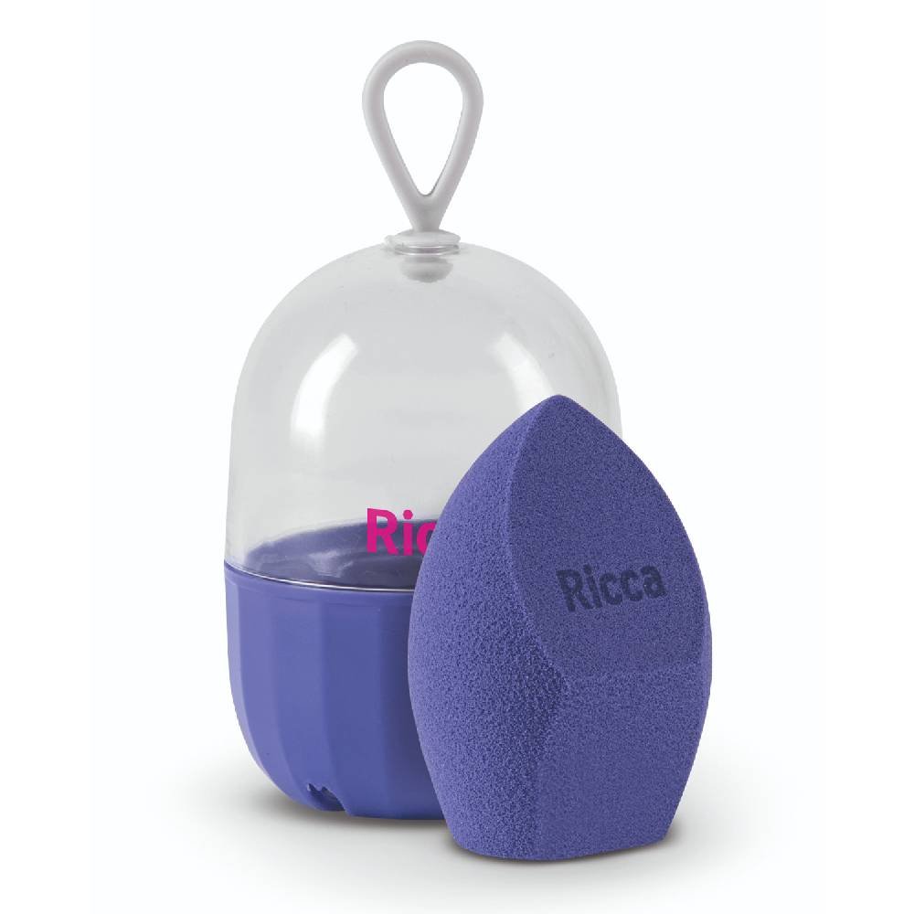 Esponja Para Maquiagem Ricca Make Up Perfect Curved Shape 1 Unidade