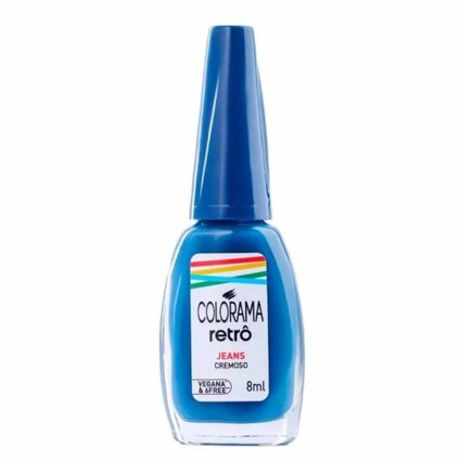ESMALTE COLORAMA RETRÔ CREMOSO JEANS 8ML