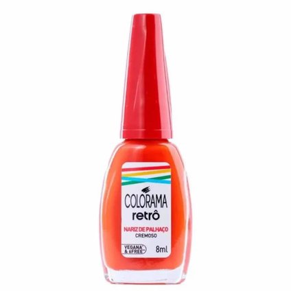 ESMALTE COLORAMA RETRÔ CREMOSO NARIZ DE PALHAÇO 8ML