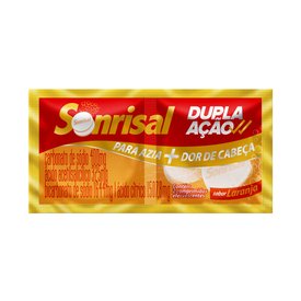 Sonrisal Laranja Dupla Ação Antiácido E Analgésico 2 Comprimidos Efervescentes