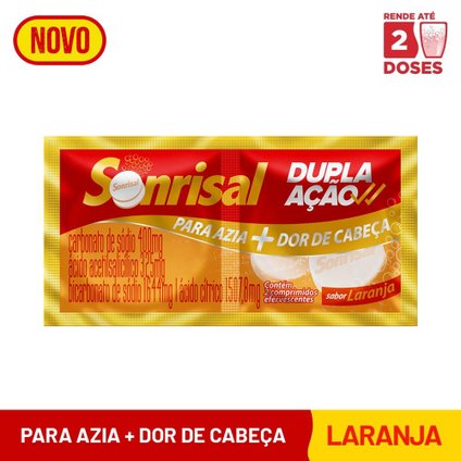 SONRISAL LARANJA 2 CÁPSULAS EFERVESCENTES