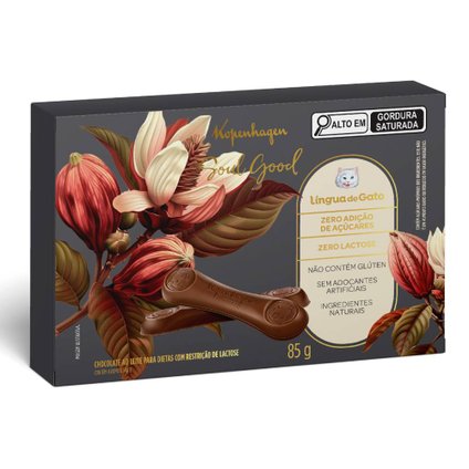 CHOCOLATE LÍNGUA DE GATO KOPENHAGEN SOUL GOOD 85G