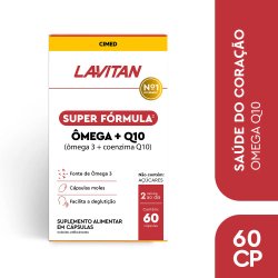 Suplemento Lavitan Super Fórmula Ômega + Q10 60 Cápsulas