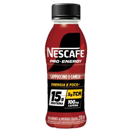 SUPLEMENTO ALIMENTAR LÍQUIDO NESCAFÉ PRO-ENERGY CAPPUCCINO CANELA 270ML