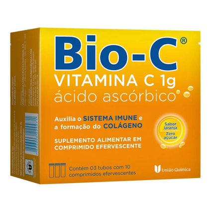 SUPLEMENTO ALIMENTAR BIO-C 1G 30 COMPRIMIDOS EFERVESCENTES
