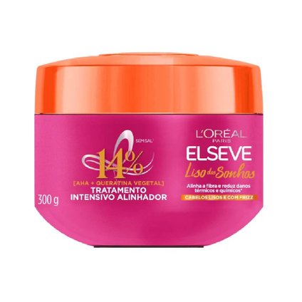 CREME DE TRATAMENTO CAPILAR L´OREAL PARIS ELSEVE LISO DOS SONHOS 300G