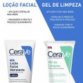 KIT CERAVE LOÇÃO FACIAL HIDRATANTE PELE NORMAL A SECA 52ML + GEL DE LIMPEZA 40G GRÁTIS