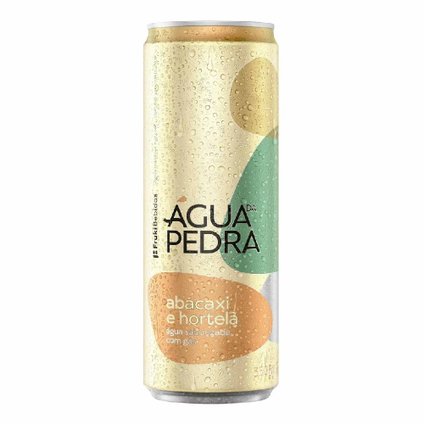 ÁGUA SABORIZADA ÁGUA DA PEDRA ABACAXI COM HORTELÃ 350ML