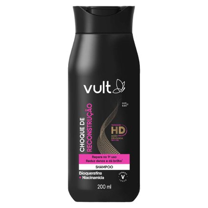 SHAMPOO VULT HAIR CHOQUE DE RECONSTRUÇÃO 200ML