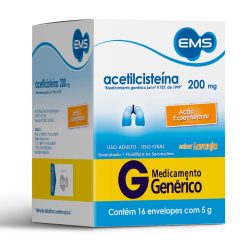 Acetilcisteina 200mg 16x5g Ems Genérico L